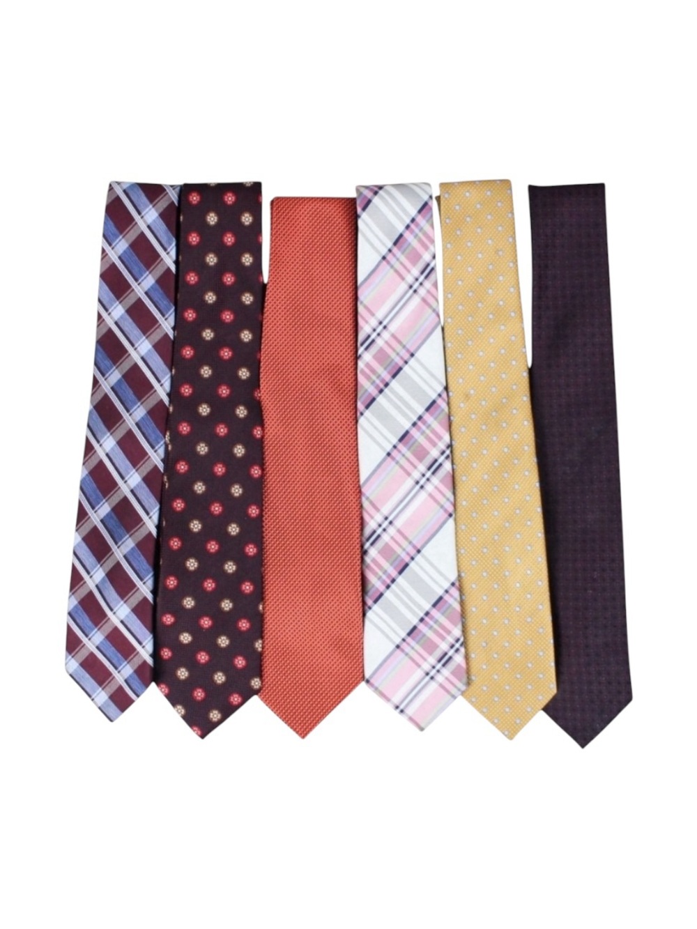 Mens Tie Lot of 6 Silk Tommy Hilfiger Bruno Piattelli Neckties Assorted
